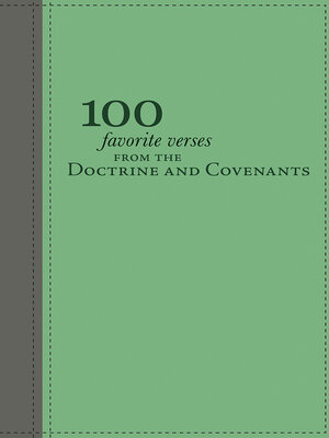 cover image of 100 Favorite Verses from the Doctrine and Covenants